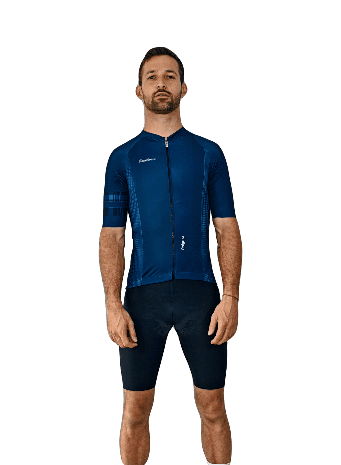 Men's Blue Plead Jersey | Casabianca Cycling Apparel