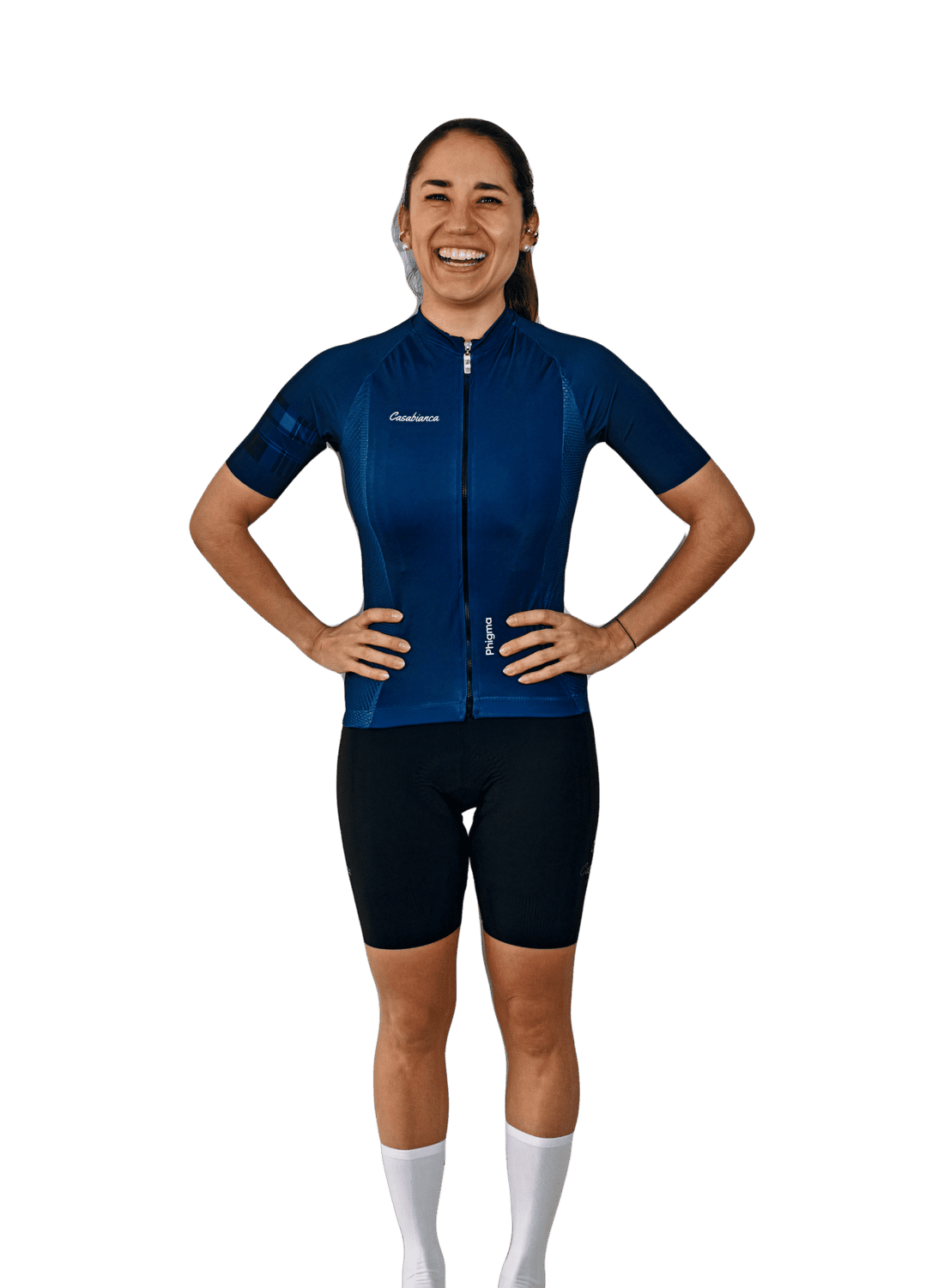 Women's Blue Plead Jersey | Casabianca Cycling Apparel